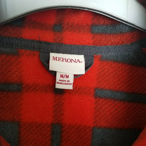 Merona | Buffalo Plaid Fleece Zip Up Jacket - Picture 5 of 5